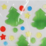 Żelowe Naklejki na Okno z Wzorem Choinek 20 cm - Bezpieczne i Wysokiej Jakości Świąteczne Dekoracje Samoprzylepne - obrazek 2