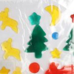 Świąteczne Naklejki Żelowe na Okna z Choinkami 20 cm - Samoprzylepne i Bezpieczne dla Dzieci - obrazek 2