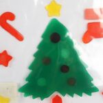 NAKLEJKI ŻELOWE SAMOPRZYLEPNE NA OKNO Z CHOINKĄ 20 CM II - obrazek 2