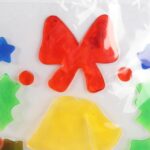 NAKLEJKI ŻELOWE SAMOPRZYLEPNE NA OKNO Z DZWONKAMI 20 CM - obrazek 2