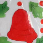 Żelowe Naklejki na Okno z Motywem Dzwonka - Świąteczne Dekoracje Samoprzylepne 20 cm - obrazek 2