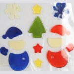 Żelowe Naklejki Świąteczne z Mikołajem na Okno - Samoprzylepne, Bezpieczne Dla Dzieci, Wielkość 20cm - obrazek 2