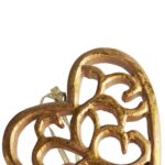 ZAWIESZKA DEKORACYJNA SERCE AŻUROWE 10 CM - obrazek 2