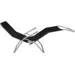 Leżak ogrodowy czarny - obrazek 3