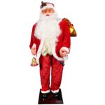 DUŻY MIKOŁAJ 180cm FIGURA TAŃCZY ŚPIEWA OZDOBA BOŻE NARODZENIE ŚWIĘTA