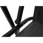 Krzesło turystyczne plażowe składane CZARNE - obrazek 3