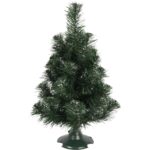 Choinka Sztuczna ZIELONO-SREBRNA 45 CM, Polskiego Producenta GOLIAT, Gotowa do Rozłożenia - obrazek 2