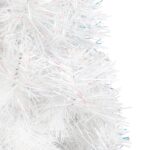 Biała HOLO choinka świerkowa na plastikowej podstawie 180 cm - obrazek 3