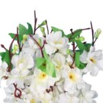 Bukiet 9 JABŁONI w kolorze BIAŁYM 38 cm - obrazek 2