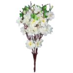 Bukiet 9 JABŁONI w kolorze BIAŁYM 38 cm