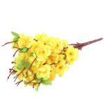 Bukiet 9 JABŁONI w kolorze ŻÓŁTYM 38 cm - obrazek 3