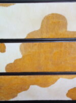 Komoda Farma w Stylu Country z Pięcioma Szufladami w Imitacji Sierści Cielaka - obrazek 2