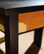 Drewniany Stolik w Stylu Cielak w Kolorze Czarnym - obrazek 2