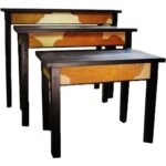 Drewniany Stolik w Stylu Cielak w Kolorze Czarnym - obrazek 3