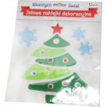 Naklejki na okno, choinka żelowa Jelly, 25 cm