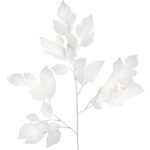 Gałązka Sztucznych Liści Beniamina 106 cm biały - obrazek 2
