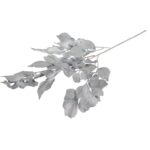 Gałązka Sztucznych Liści Beniamina 106 cm szara - obrazek 3