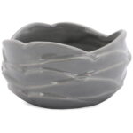 Miseczka Dekoracyjna Koralowiec w Kolorze Szarym
