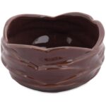 Miska Okrągła Koralowiec w Kolorze Brązowym Designerska - obrazek 2