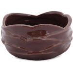 Miska Okrągła Koralowiec w Kolorze Brązowym Designerska