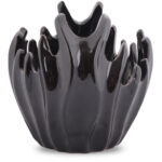 Czarna Miska Dekoracyjna w Kształcie Koralowca - obrazek 2