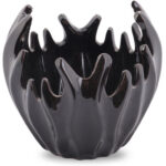 Czarna Miska Dekoracyjna w Kształcie Koralowca - obrazek 3