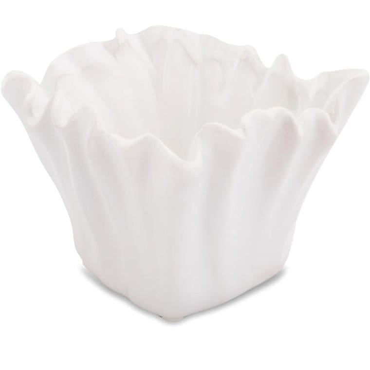 JJ11508-3A Miseczka dekoracyjna Koralowiec w kształcie kwadratu - biała - obrazek 1