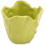 Zielona Miseczka Dekoracyjna w Kształcie Kwiatu - obrazek 2