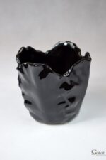 Pastelowy Różowy Wazon Ceramiczny z Antypoślizgowymi Naklejkami - obrazek 3