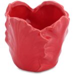 Czerwona Miseczka Dekoracyjna w Kształcie Kwiatu - obrazek 3