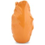Pomarańczowy Wazon Dekoracyjny w Kształcie Pąka Kwiatu - obrazek 2
