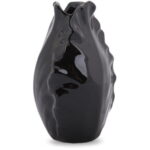 Wazon Dekoracyjny Czarny Pąk Kwiatu o Wysokiej Trwałości - obrazek 2