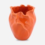 Ceramiczny Wazon Pomarańczowy Płatek z Antypoślizgowymi Podkładkami - obrazek 2