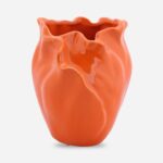 Ceramiczny Wazon Pomarańczowy Płatek z Antypoślizgowymi Podkładkami - obrazek 3
