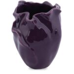 Ceramiczny Wazon 'Fioletowy Kwiat' z Antypoślizgowymi Podkładkami - obrazek 2