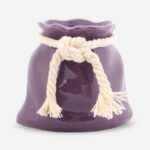 Ceramiczny Wazon Sakiewka w Kolorze Fioletowym