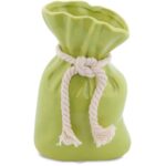 Zielony Wazon Dekoracyjny w Kształcie Sakiewki z Ceramicznych Materiałów Najwyższej Jakości - obrazek 2