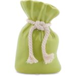 Zielony Wazon Dekoracyjny w Kształcie Sakiewki z Ceramicznych Materiałów Najwyższej Jakości