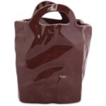 Wazon Brązowa Elegancja o Niepowtarzalnym Kształcie - obrazek 2