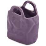 Fioletowy Mini Wazon Zestaw Prezentowy z Antypoślizgowymi Podkładkami - obrazek 2