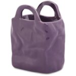 Fioletowy Mini Wazon Zestaw Prezentowy z Antypoślizgowymi Podkładkami