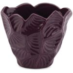 Ceramiczny Wazon Dekoracyjny z Antypoślizgowymi Podkładkami - Fioletowy - obrazek 2