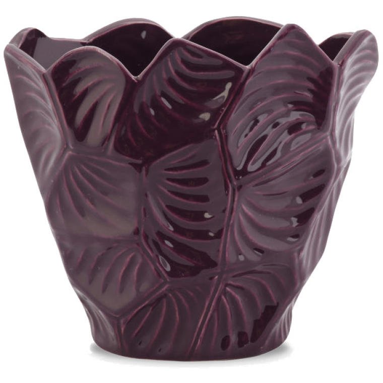 JJ13884-2D Ceramiczny Wazon Dekoracyjny z Antypoślizgowymi Podkładkami - Fioletowy - obrazek 1