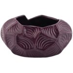 Dekoracyjny Wazon Ceramiczny Fioletowy Multifunkcyjny z Antypoślizgowymi Podkładkami - obrazek 2