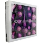 Zestaw 18 bombek szklanych z czubkiem kolor fioletowy - obrazek 3