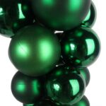 Zestaw 21 Bombek na Kiści - Plastikowe Ozdoby Świąteczne 28 cm - Kolor Zielony - obrazek 3