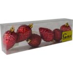 Zestaw 6 Czerwonych Bombek Choinkowych w Kształcie Szyszek - Mix Mat i Połysk - obrazek 2