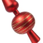 CZUBEK PLASTIKOWY NA CHOINKĘ SZPIC NA CHOINKĘ 30 CM CZERWONY I - obrazek 2