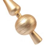 CZUBEK PLASTIKOWY NA CHOINKĘ SZPIC NA CHOINKĘ 30 CM ZŁOTY - obrazek 2