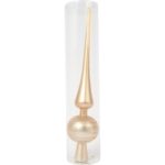 CZUBEK PLASTIKOWY NA CHOINKĘ SZPIC NA CHOINKĘ 30 CM ZŁOTY - obrazek 3